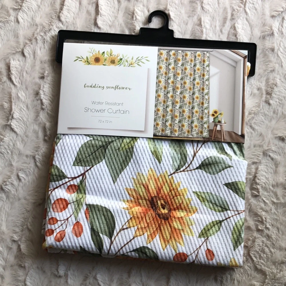 Sunflower Water Resistant Shower Curtain